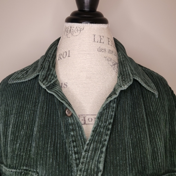 90s Green Corduroy Overshirt - Picture 7 of 14